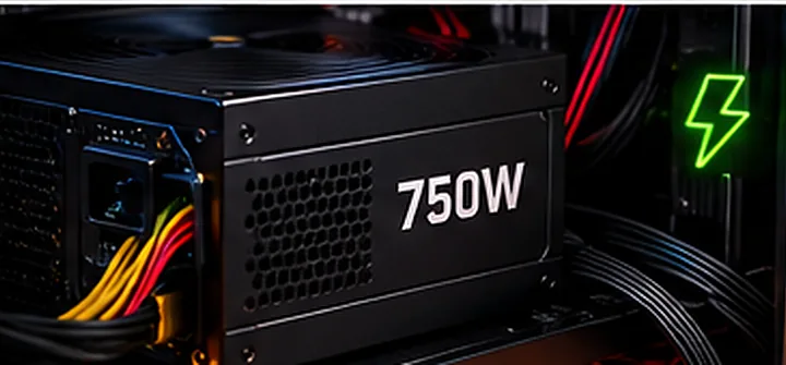 Illustrative graphics-card and power-supply scene; see the text and diagrams for safety guidance.